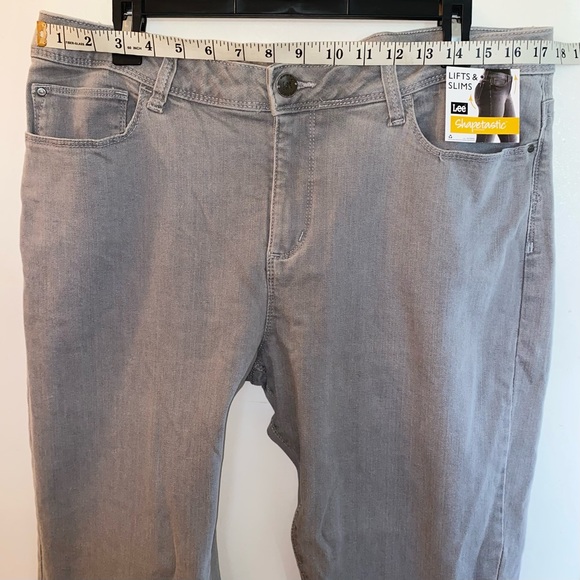 NWT Lee Womens Gray Shapetastic Just Below the Waist Denim Jeans (Size: 18M) - Picture 9 of 13